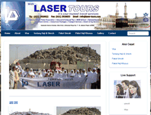 Tablet Screenshot of laser-tours.com